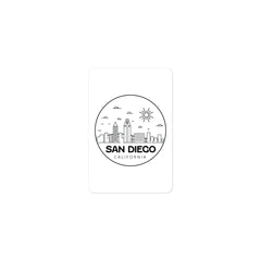 San Diego Sunny Circle Sticker