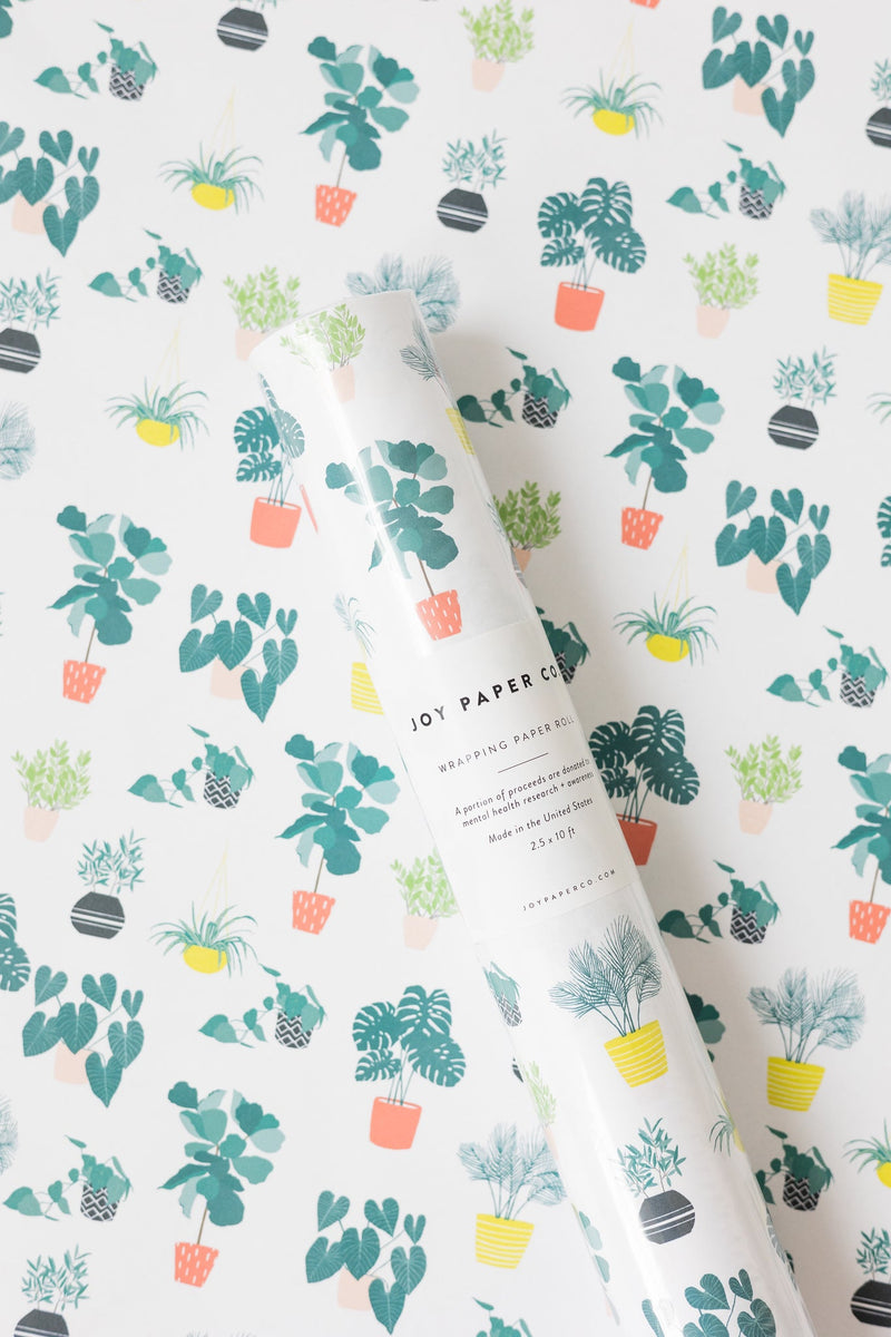 Plant Lover Wrapping Paper Roll