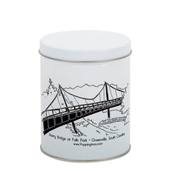 Liberty Bridge at Falls Park - Greenville, SC - Quart Tins - Buy 12 Get 1 FREE!