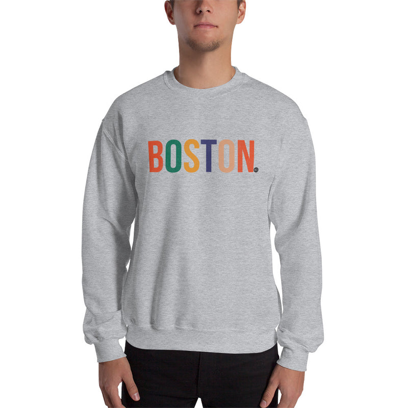 Best City Rainbow Unisex Crewneck Sweatshirt Boston, MA