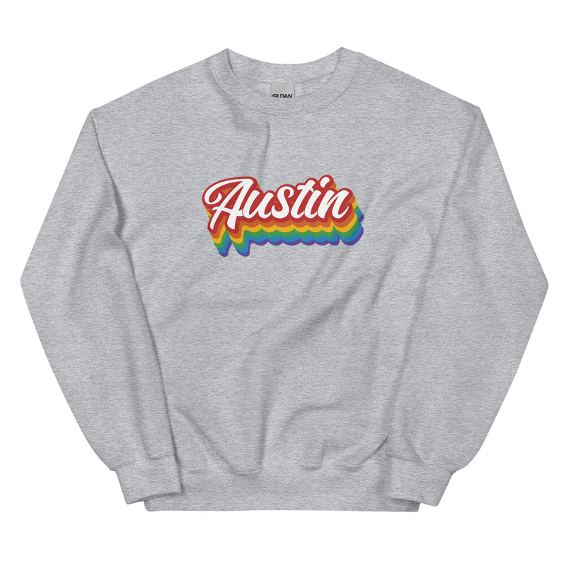 Austin Rainbow Unisex Sweatshirt