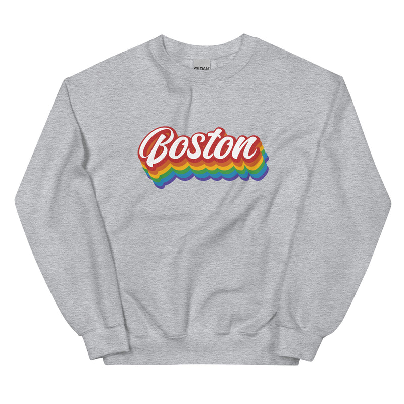 Boston Rainbow Unisex Sweatshirt