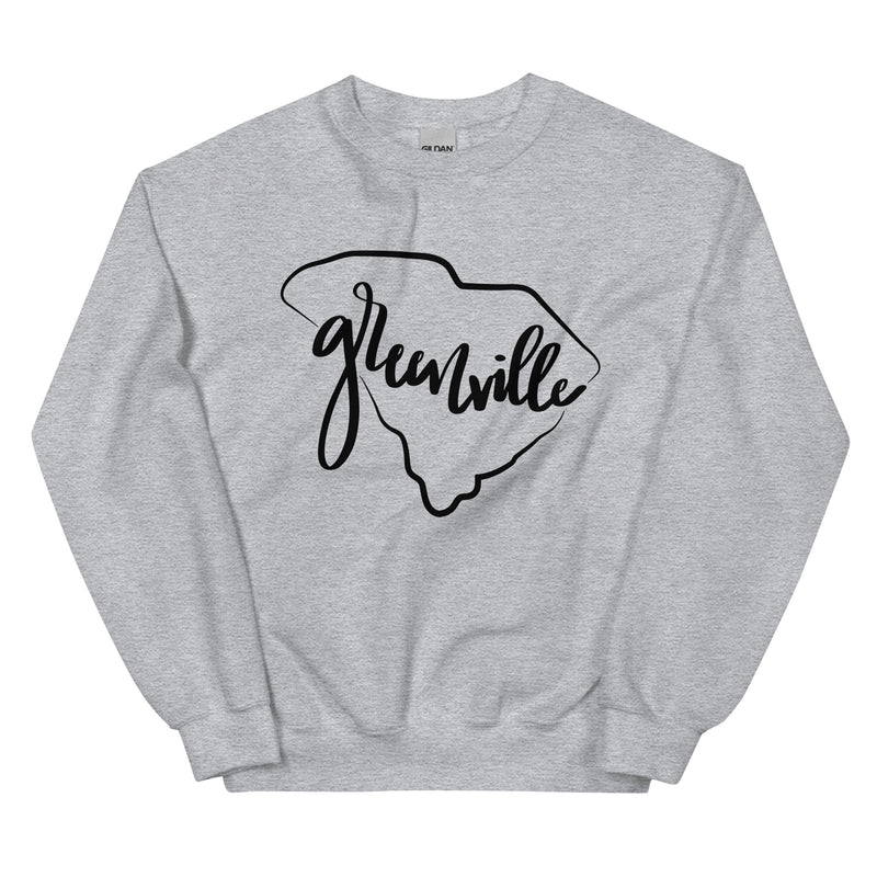 Greenville Black Outline Unisex Sweatshirt