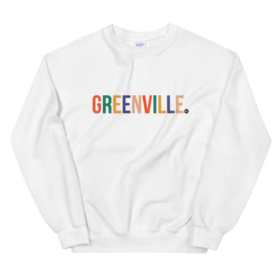 Best City Rainbow Unisex Crewneck Sweatshirt Greenville, SC