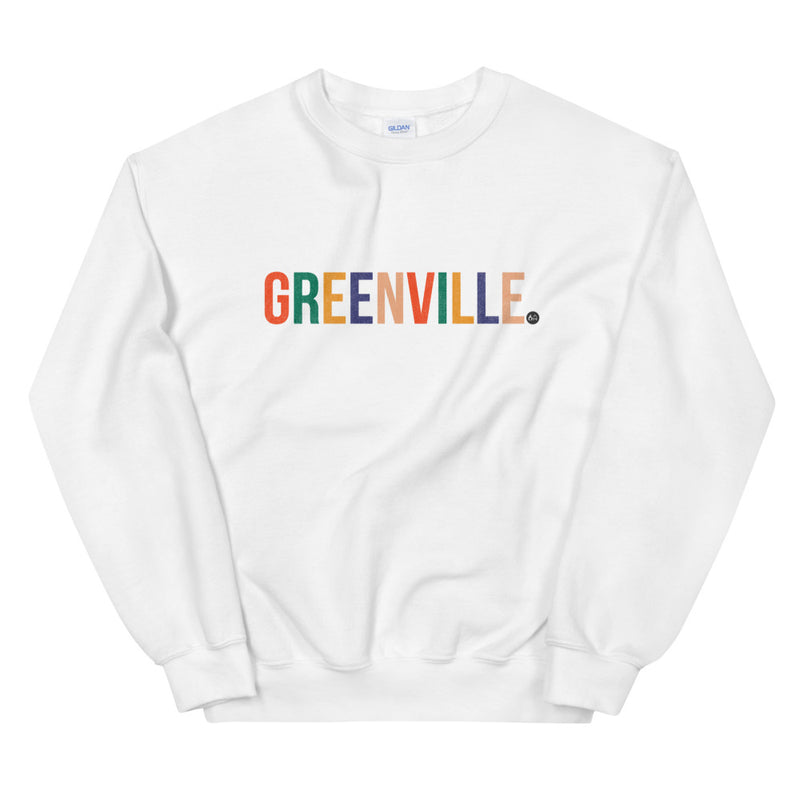 Best City Rainbow Unisex Crewneck Sweatshirt Greenville, SC