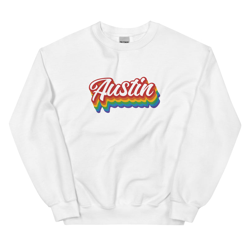 Austin Rainbow Unisex Sweatshirt