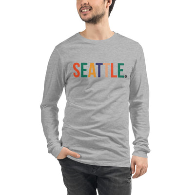 Best City Rainbow Unisex Long Sleeve T-Shirt | Seattle, WA