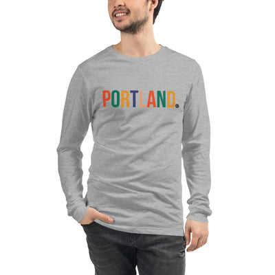 Best City Rainbow Unisex Long Sleeve T-Shirt | Portland, OR