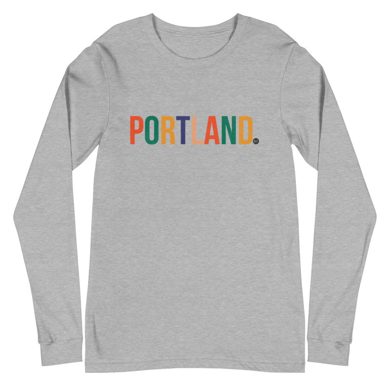 Best City Rainbow Unisex Long Sleeve T-Shirt | Portland, OR
