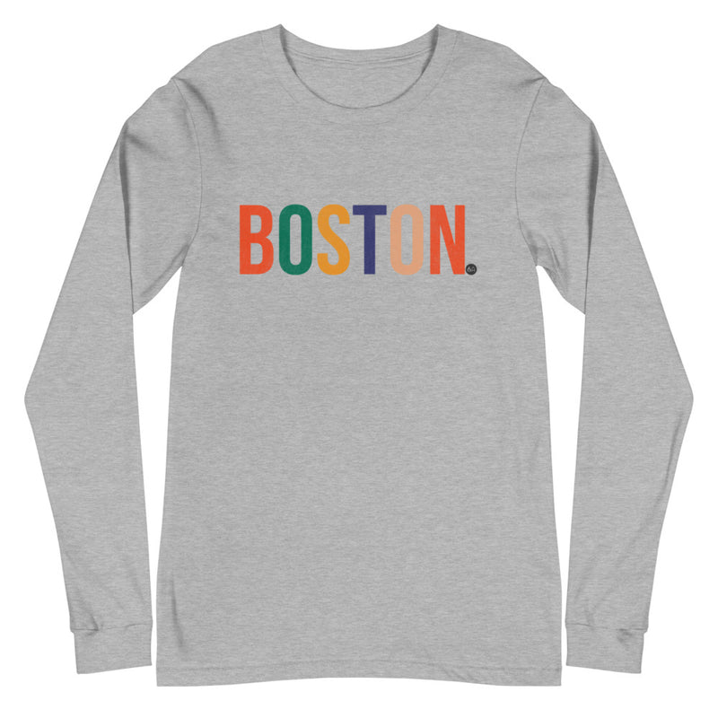 Best City Rainbow Unisex Long Sleeve T-Shirt | Boston, MA