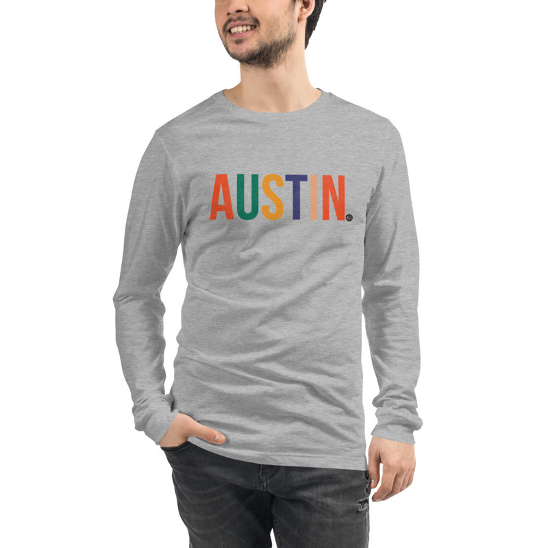 Best City Rainbow Unisex Long Sleeve T-Shirt | Austin, TX