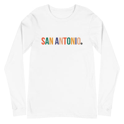 Best City Rainbow Unisex Long Sleeve T-Shirt | San Antonio, TX