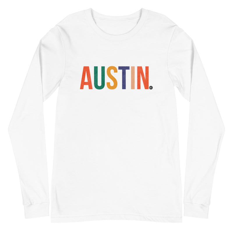 Best City Rainbow Unisex Long Sleeve T-Shirt | Austin, TX