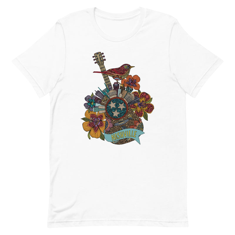 Music City Skyline Guitar T-Shirt