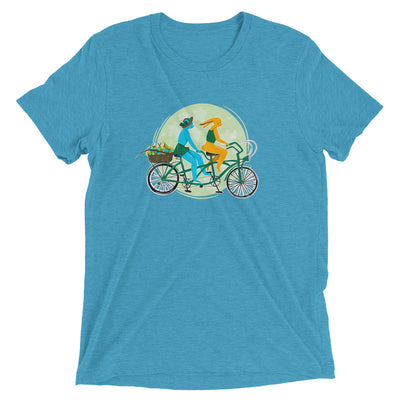 GVL Bicycle Built For Two Unisex Tri-Blend T-Shirt