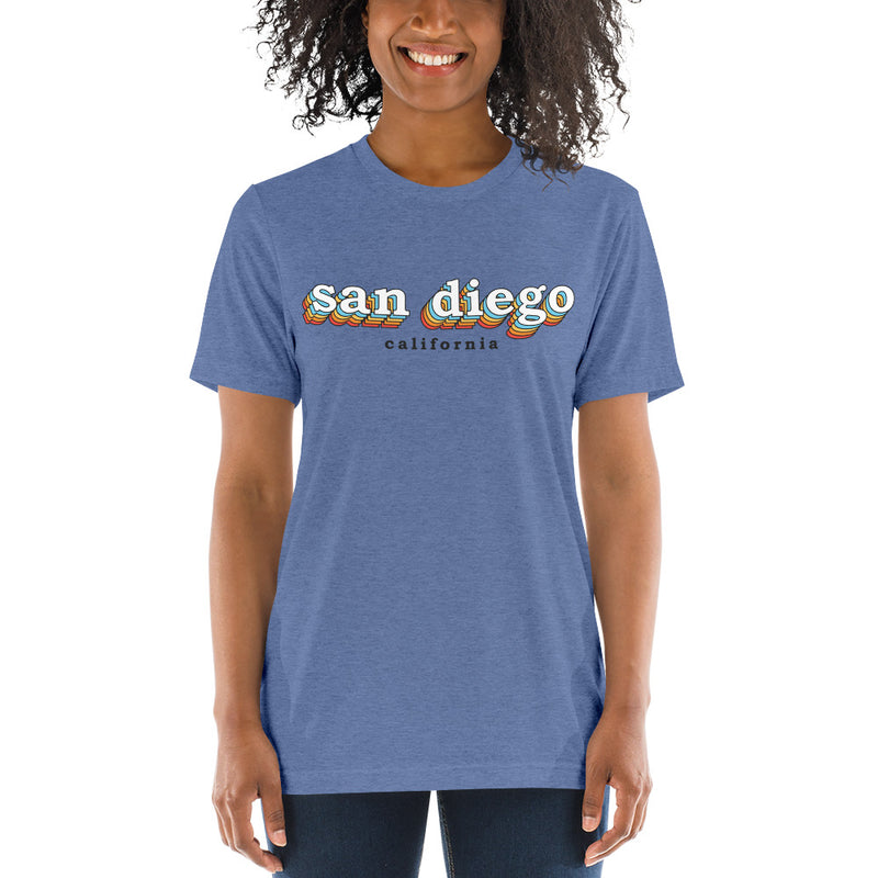San Diego Color Stack Unisex Tri-Blend T-Shirt