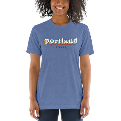 Portland Color Stack Unisex Tri-Blend T-Shirt