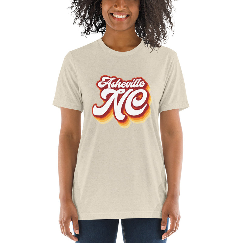 Asheville Retro Unisex Tri-Blend T-Shirt