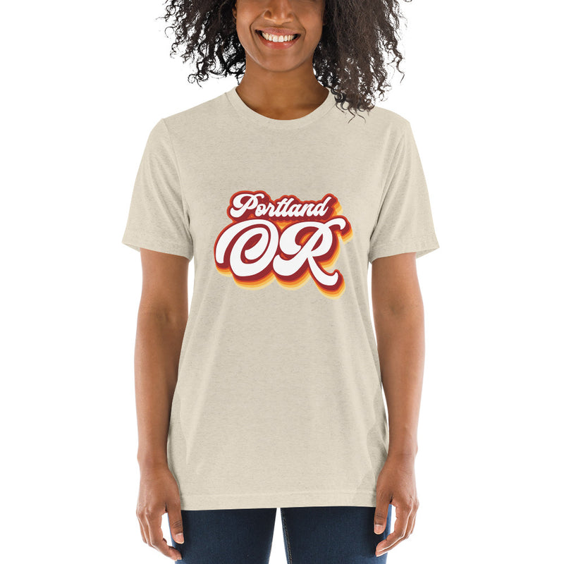 Portland Retro Unisex Tri-Blend T-Shirt