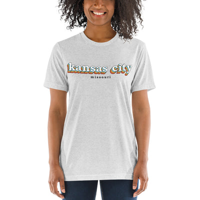 Kansas City Color Stack Unisex Tri-Blend T-Shirt
