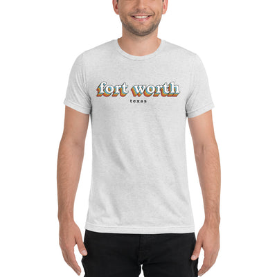 Fort Worth Color Stack Unisex Tri-Blend T-Shirt