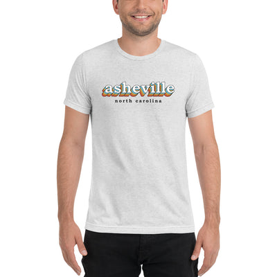 Asheville Color Stack Unisex Tri-Blend T-Shirt