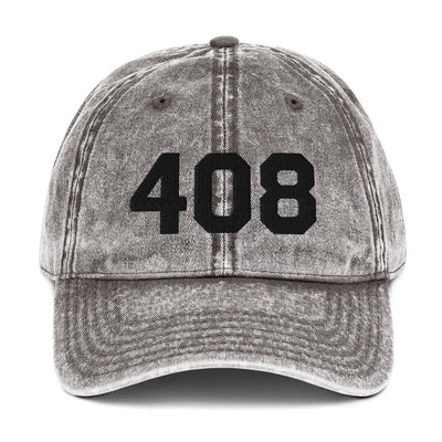 Area Code Vintage Cotton Twill Hat