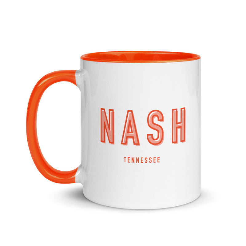 Nashville Color Outline 11 oz Mug