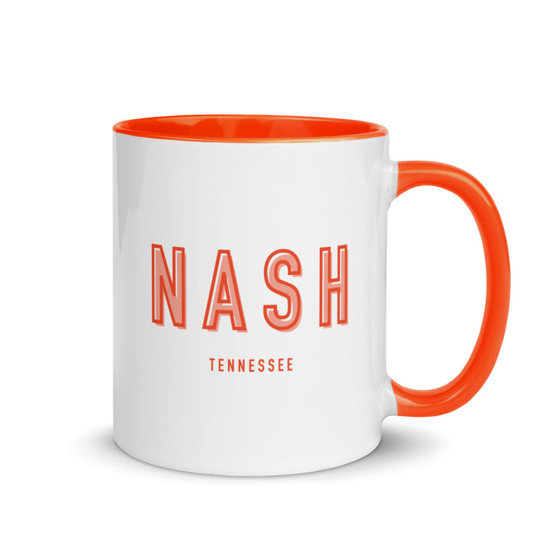 Nashville Color Outline 11 oz Mug